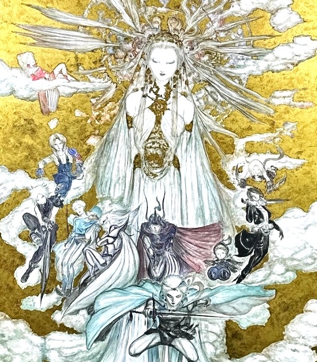 天野喜孝の絵画作品　タイトルは、GODNESS-LIGHT SIDE